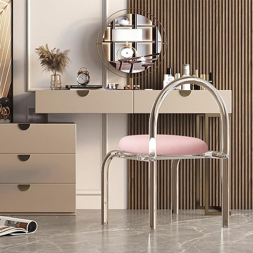 Acrylic Transparent Dining Chair, Grey J687