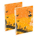 JUZIHAI Hallowen Spiral Notebook 8.3x5.7x0.4in A5 Size Refillable Notebook, Suitable for School Supplies, Home and Office Use