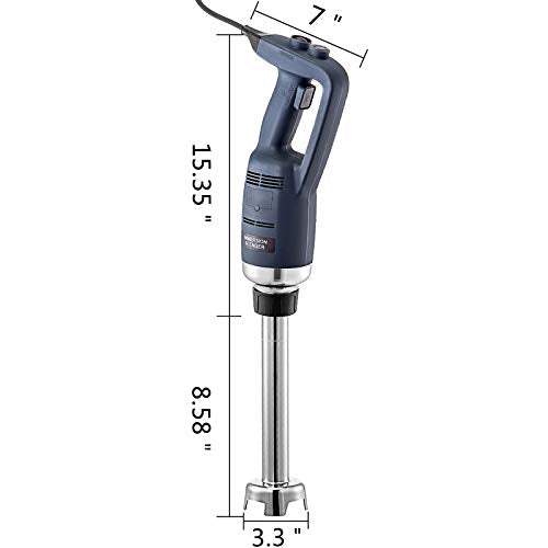 Commercial Immersion Blender 350W, Handheld Stick Mixer with Stainless Steel Shaft, Variable Speed C618106