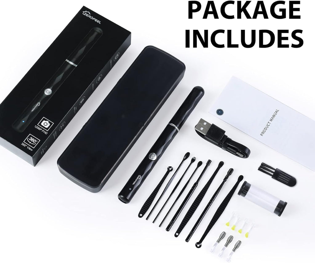 Ear Wax Removal Tool with 1296P Camera, 6 LED Lights and WiFi X1510
