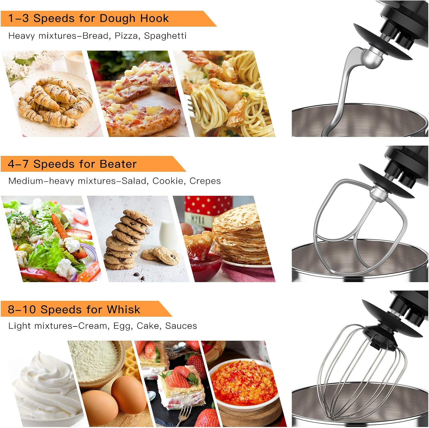 Stand Mixer with Stainless Steel Bowl, 7.5 Qt, 10-Speed W2766