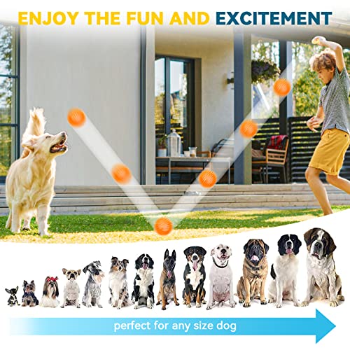Spiky Dog Balls for Large Dogs, Durable Chew Toys for Fetch and Training N76646