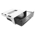 Under Desk Drawer, Adhesive Drawer Organizer, 9 Inch Slide Pull Out Under Desk Storage Accessories Medium
