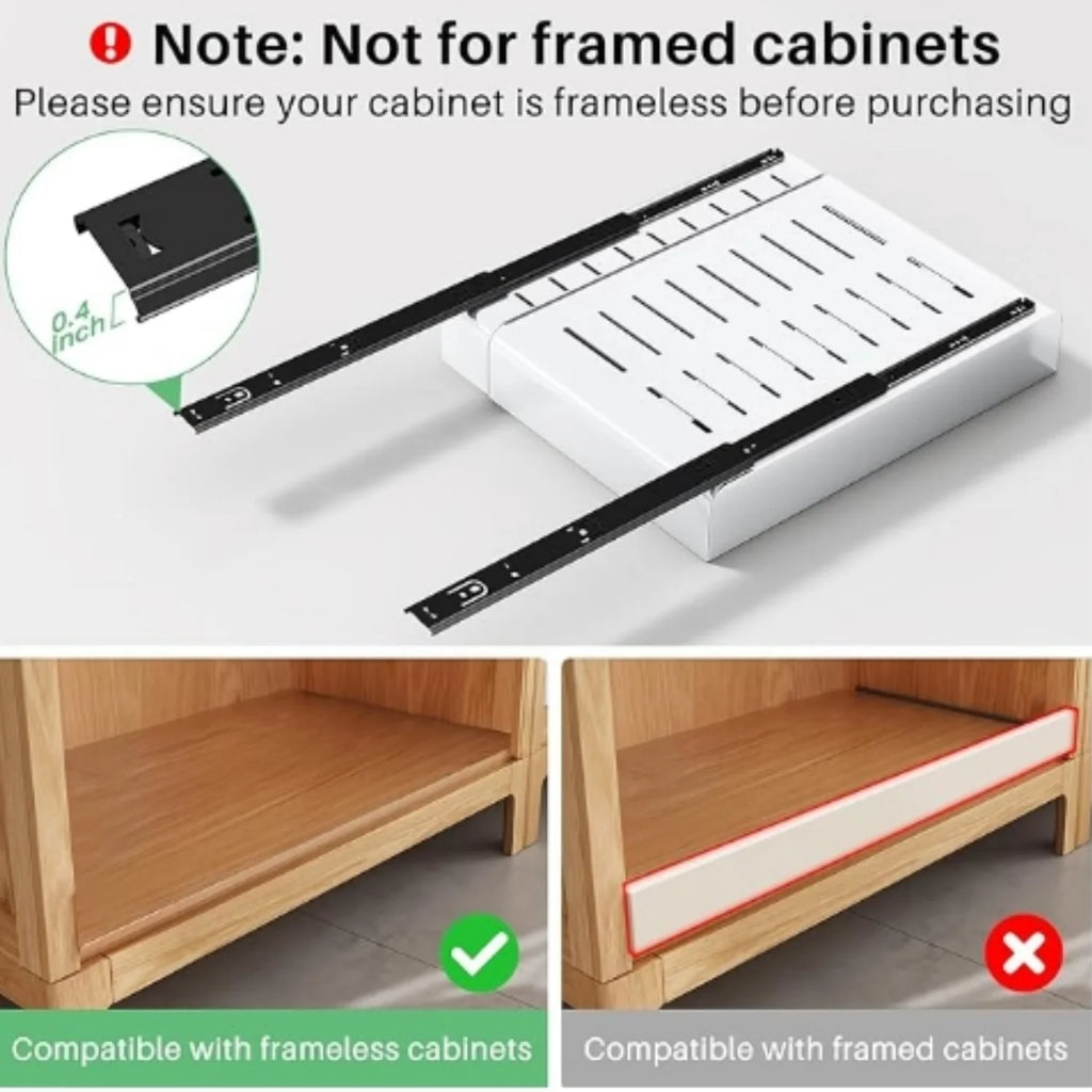 Expandable Pull Out Cabinet Organizer, Heavy Duty Slide Out Drawer for Kitchen Storage V41139