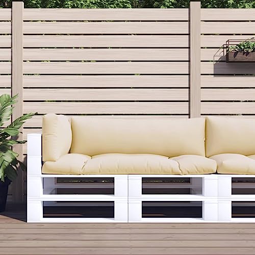 Pallet Sofa Cushions 3 pcs,Pallet Floor Cushion,Garden Patio Furniture Bench Cushion,Soft Sofa Seat Cushion,for Patio Outdoor Furniture Decorative,Patio,Garden, Taupe