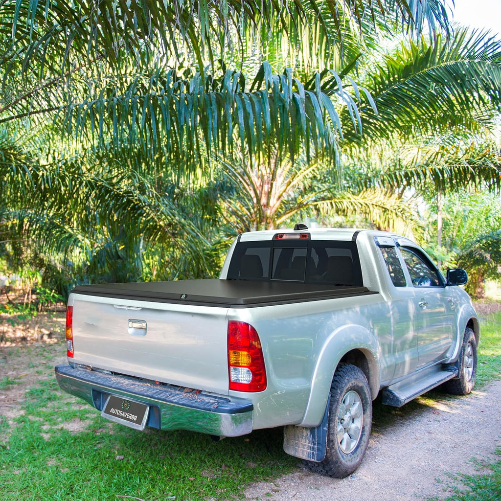 Soft Tri-fold Truck Bed Tonneau Cover for 2009-2024 Dodge Ram 1500 5.7ft Bed Q8514