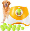 Automatic Dog Ball Launcher, Rechargeable Ball Laucher for Dogs with 12 Tennis Balls,Interactive Dog Tennis Ball Throwing Machine,Thrower Distance 10-30ft Perfect for Small Dogs