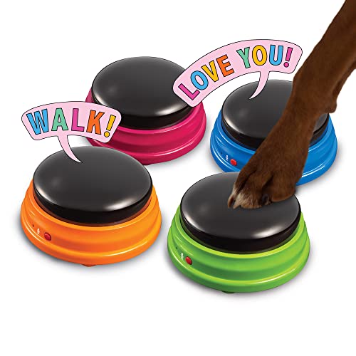 Talking Buttons Starter Set for Dogs, Recordable Communication Training H824018
