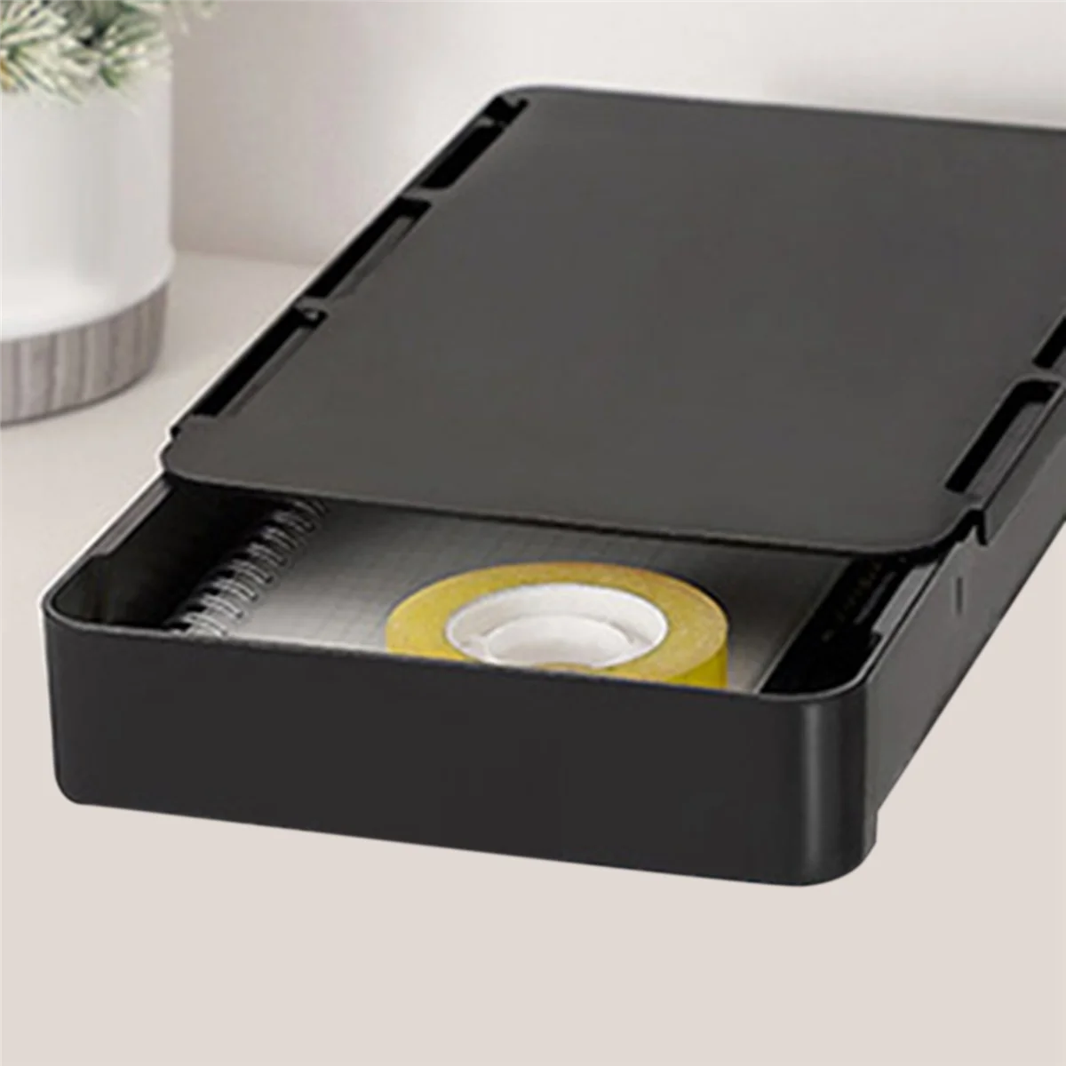 Under Desk Drawer Organizer Storage Box with Adhesive U181