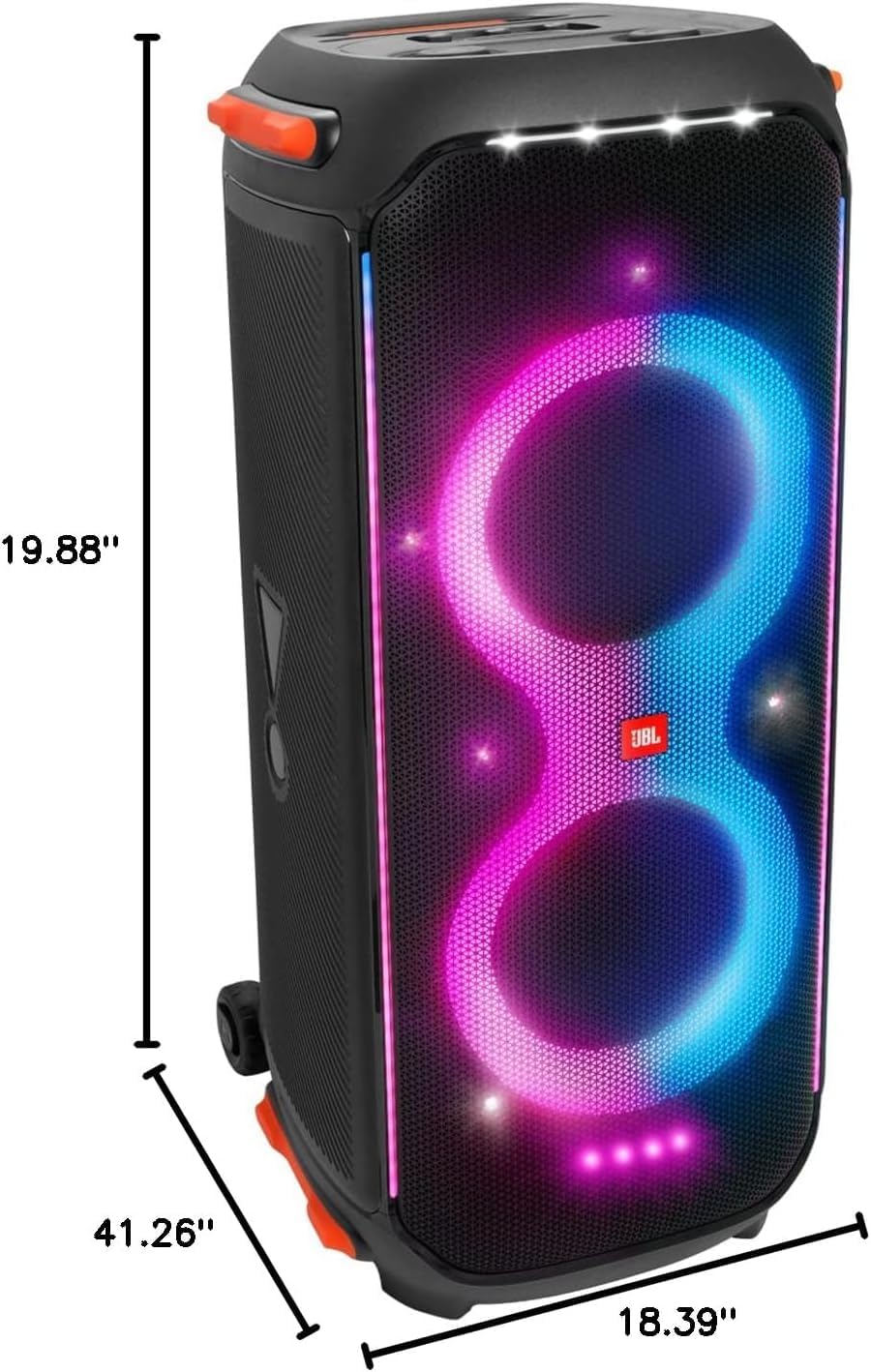 Party Speaker with Bluetooth, Splashproof, Wireless Microphones and AUX Cable A4109