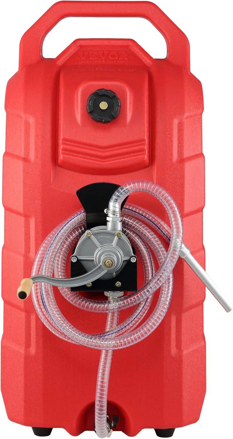 16 Gallon Fuel Caddy, Portable Gas Storage Tank with Hand Pump K172