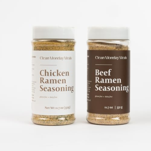 Clean Monday Meals Chicken Ramen Seasoning Mix | Dairy Free & Gluten Free | Two Pack