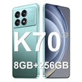 K70 5G Unlocked cell phones 2024 Android 13 smartphones 8GB+256GB/8-Core Android Phones 6.7" HD Screen 24MP+50MP Camera 6200mAh Battery Standby 5G Dual SIM mobile phones (Graphite black)