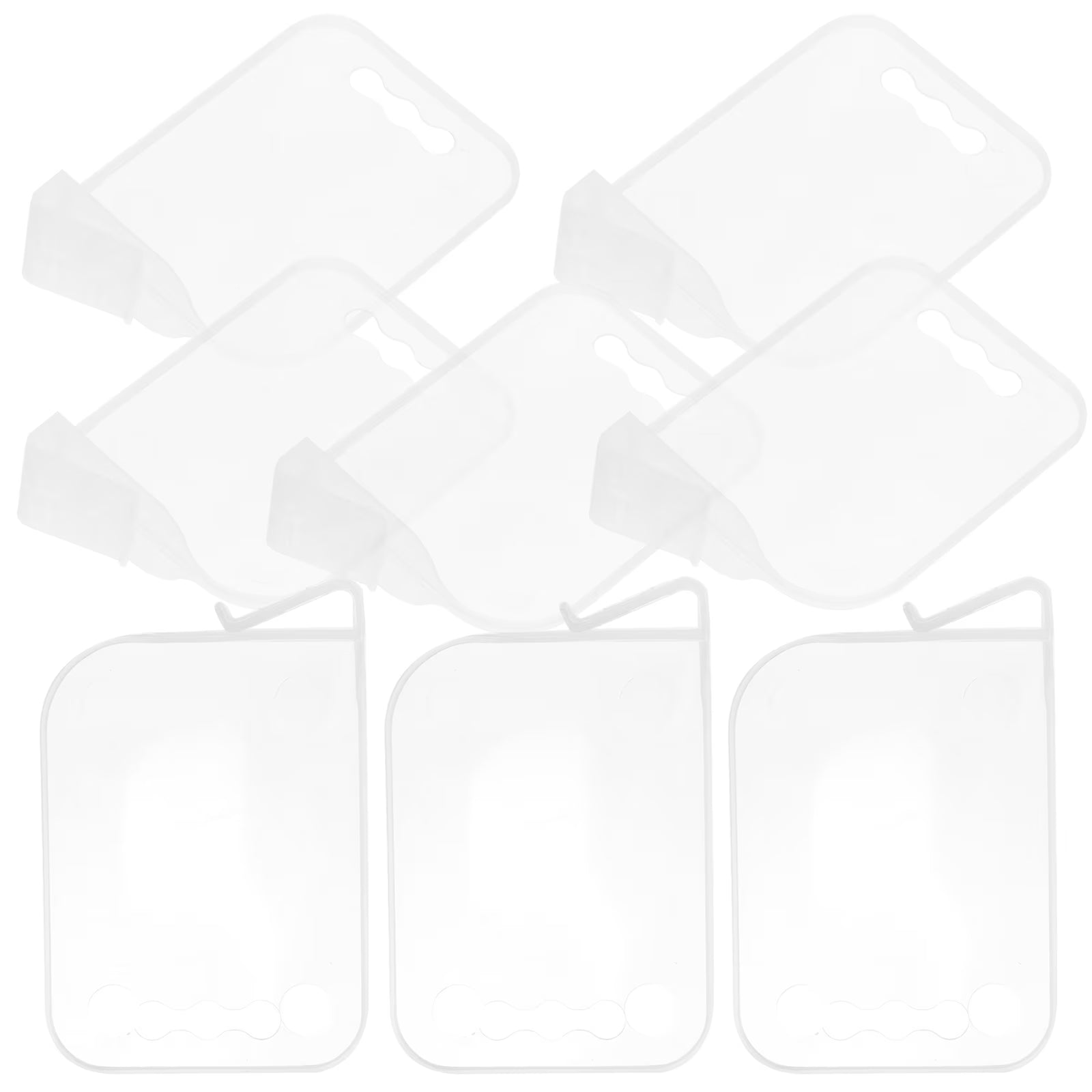 8 Pcs Storage Divider Clear Pantry Organizer Bins Cash Tray