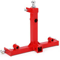 3 Point Hitch 2" Receiver, Heavy Duty 2 inch Receiver Tow Drawbar 3 Point Hitch Adapter for Category 1 Tractors, Kubota, BX, John Deere, LM25H, WLM Tractor, NorTrac, Yanmar, Kioti, Farm Equipments