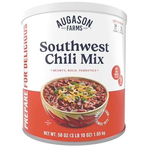 Augason Farms Southwest Chili Mix Net wt. 3 lbs 10 oz (1.65 kg)