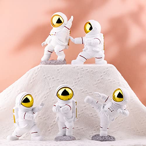 Astronaut Statue Gold Desk Decor X411