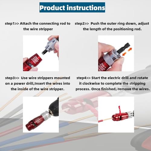 Wire Twister Tool for Drill, 2Pcs Cable Twisting Tool X333
