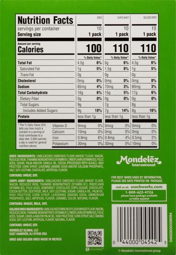 Cookie Variety Pack, 30 Snack Packs (2 Cookies Per Pack) T2124