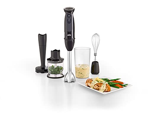 Hand Blender with Chopper, Masher, Whisk and Beaker R226