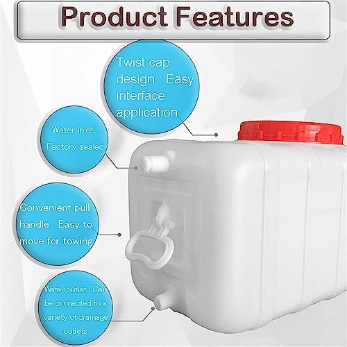 Rain Barrel with Faucet 200L Food-Grade Plastic Water Storage Container X155616