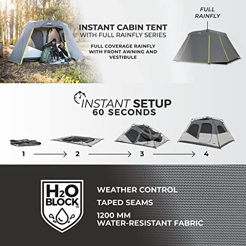 Large Multi Room Family Tent with Full Rainfly and Carry Bag N817060
