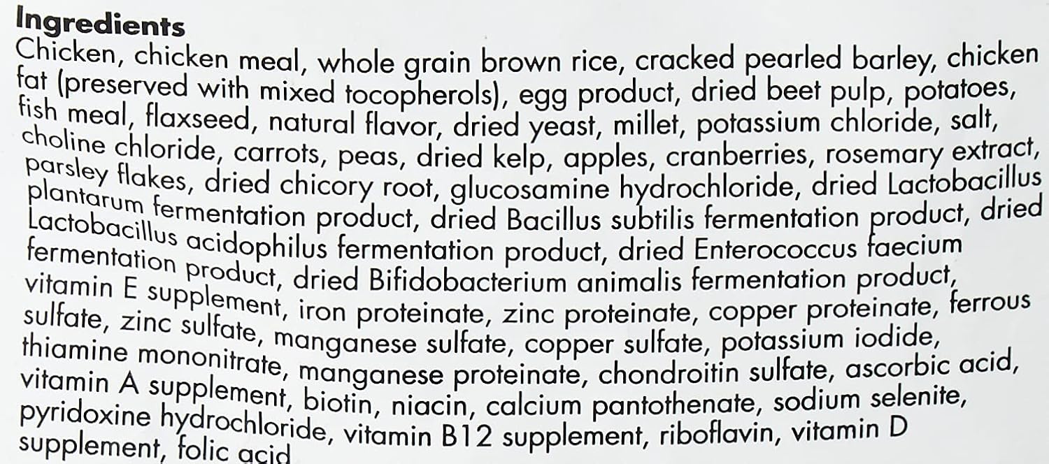 Adult Formula Chicken, Rice and Vegetable Dog Food 40 lb. Y7350