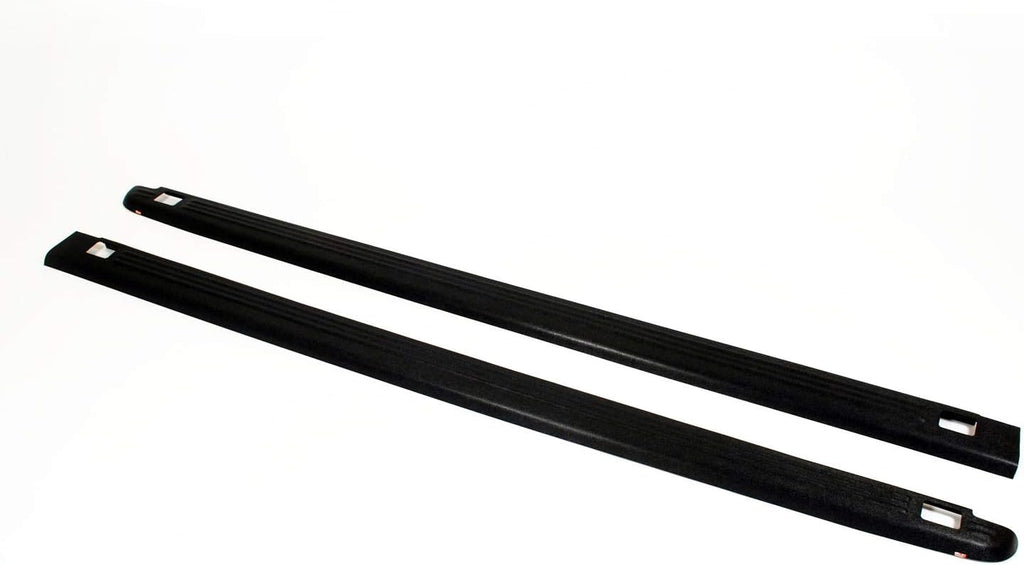Westin Wade 72-01114 Truck Bed Rail Caps Black Ribbed Finish with Stake Holes for 2007-2014 Chevrolet Silverado 1500 Crew Cab Extended Cab with 5.8ft bed (Set of 2)