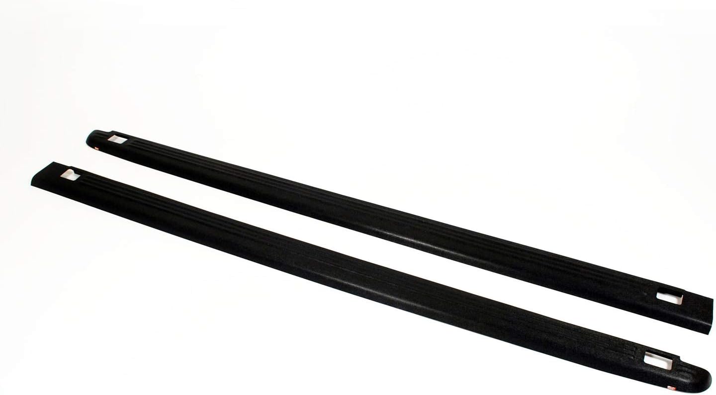 Westin Wade 72-01114 Truck Bed Rail Caps Black Ribbed Finish with Stake Holes for 2007-2014 Chevrolet Silverado 1500 Crew Cab Extended Cab with 5.8ft bed (Set of 2)