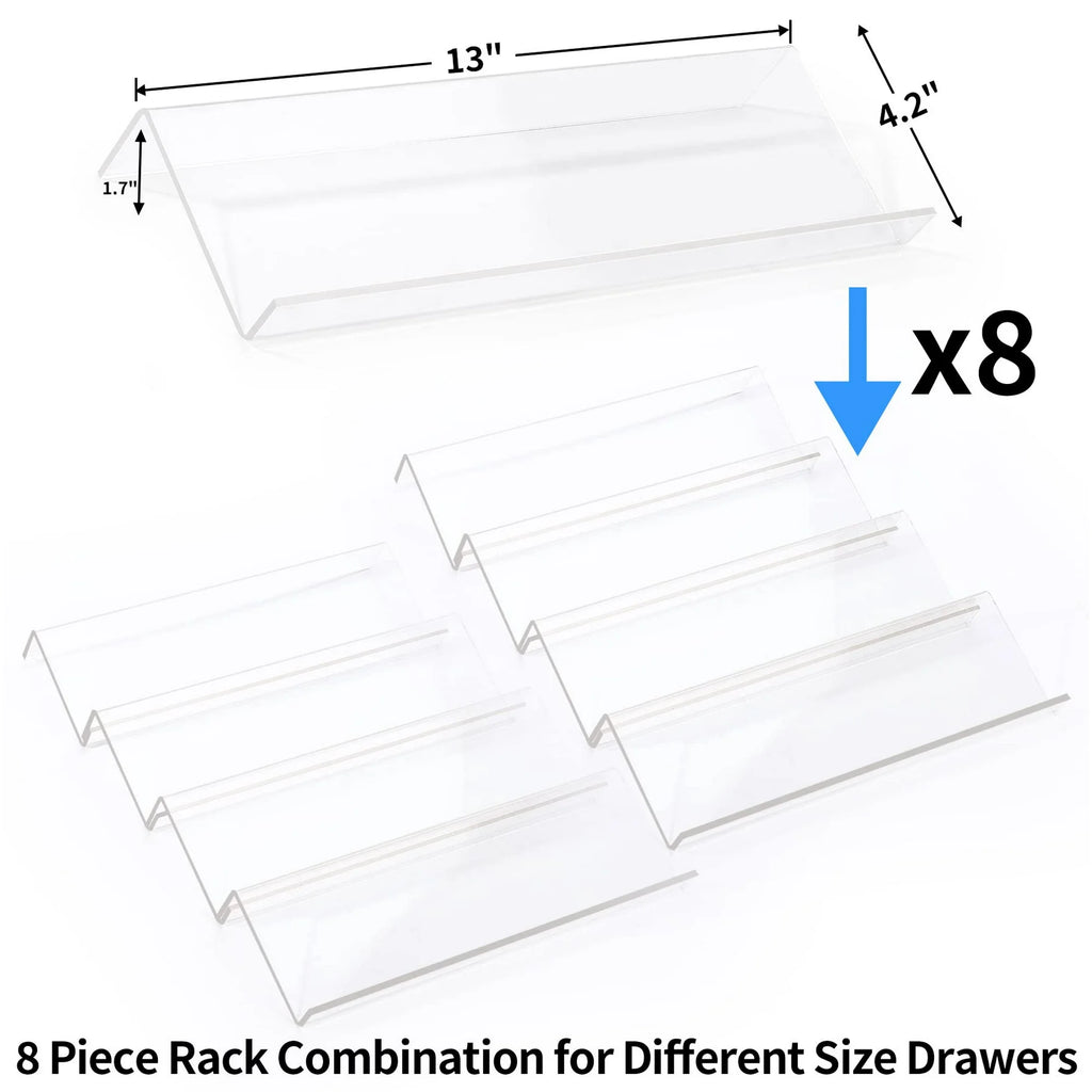 Acrylic Spice Drawer Organizer, Expandable Kitchen Storage Tray Z79195