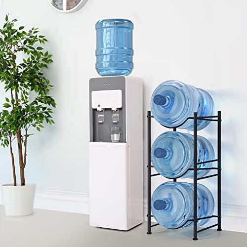 3 Tier Water Bottle Jug Storage Rack, Detachable, Black V62474