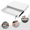 Under Desk Mounted Sliding Pull-out Drawer Storage Organizer for Sit Stand Workstation Pull-out Drawer