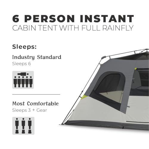 Large Multi Room Family Tent with Full Rainfly and Carry Bag N817060
