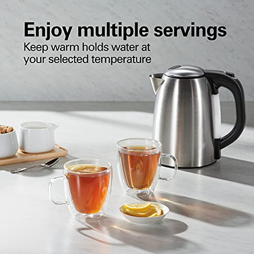Electric Tea Kettle & Water Boiler, 1.7 Liter, Fast Boiling 1500 Watts, Stainless Steel S633038