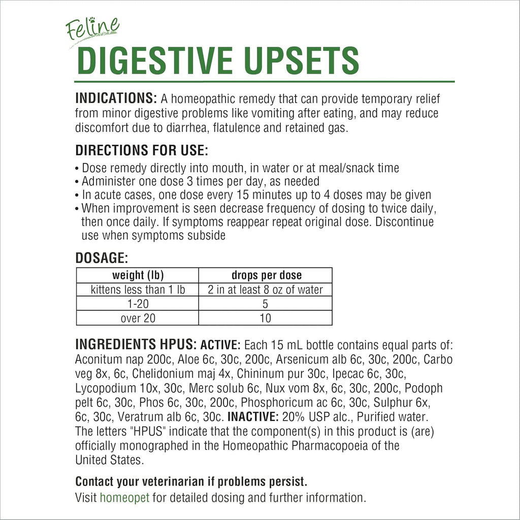 Feline Digestive Support for Cats and Kittens, 15 Milliliters N799107