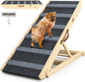 Dog Ramp, Portable Pet Ramp for Large Small Old Dogs Cats with 7 Adjustable Heights 11" to 26.6", Non-Slip High Traction Ramp for High Bed, Car and Couch, Hold up to 150 LBS