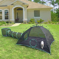6-in-1 Outdoor Cat Play Tents and Tunnels - Portable Cat Enclosures and Playpen With 3 Tents and 3 Tunnels