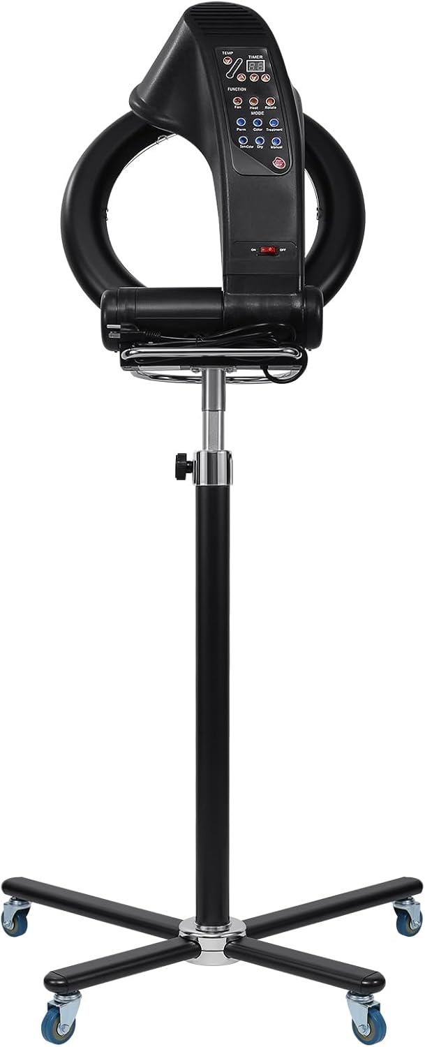 Standing Hair Dryer with Timer and Adjustable Height U339