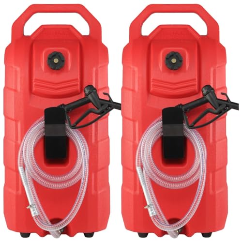VEVOR 16 Gallon Fuel Caddy, 7.8 L/min, Portable Gas Storage Tank Container with Nozzle Rubber Wheels, Fuel Transfer Storage Tank for Gasoline Diesel Machine Oil Car Mowers Tractor Boat Motorcycle