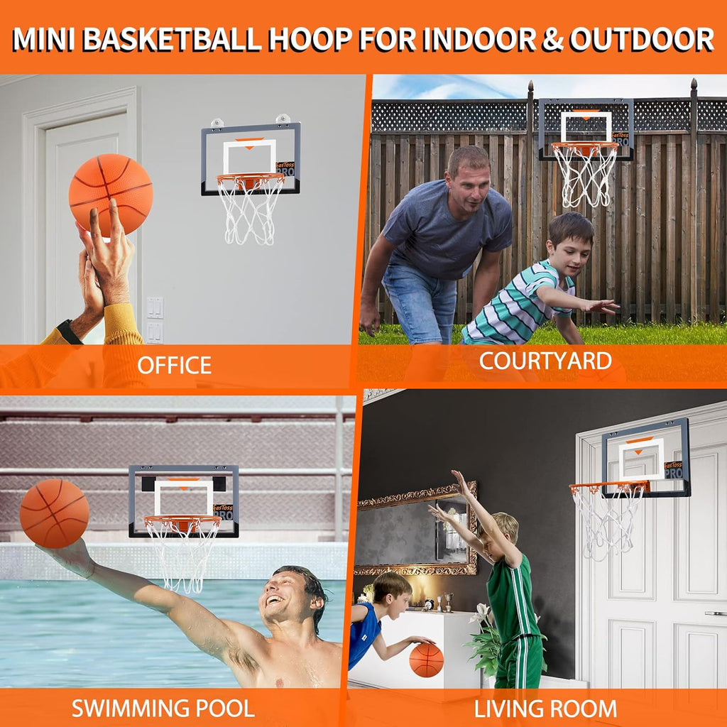 Mini Basketball Hoop Indoor for Door Wall with Accessories T7814